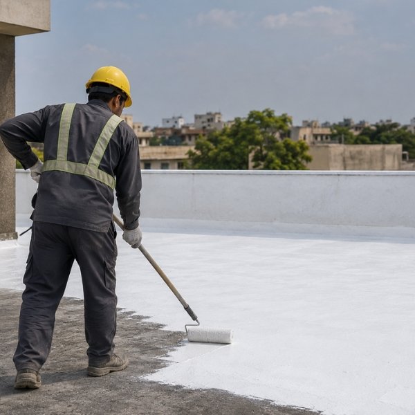 QIS ACRIMAX UV applied on a roof